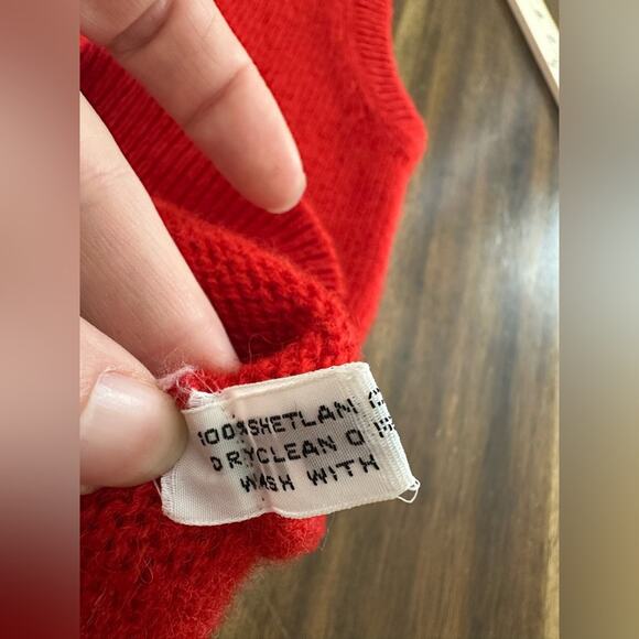 Vintage Lady Clansman Scottie Shetland Wool Vest Size Large - Picture 6 of 9